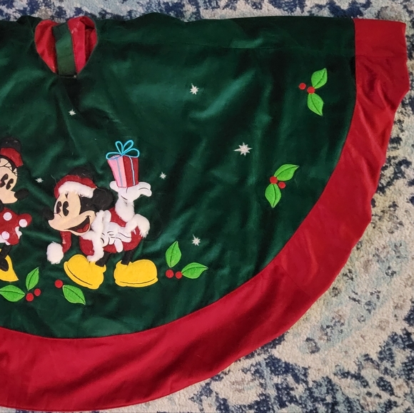Disney Holiday Vintage Walt Disney Mickey Minnie Tree Skirt Poshmark
